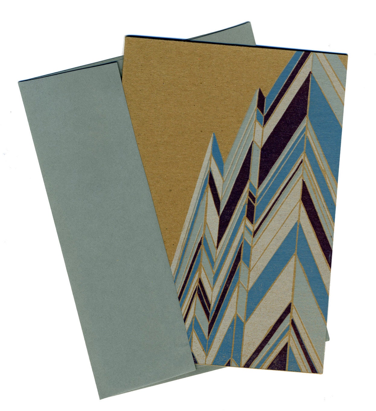 Blue Mountains - Happy Birthday Letterpress Notecard