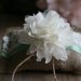 rustic burlap ring bearer PiLLoW, small country chic ring pillow, ceremony pillow barn wedding