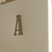 Letter A : Letterpress Notepad / Stationery Set