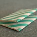 Leather Folded Card Case / Wallet - Teal