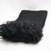 Adorable Black Leg Warmers With Black Chiffon Ruffles, Ruffled Black Leg Warmers