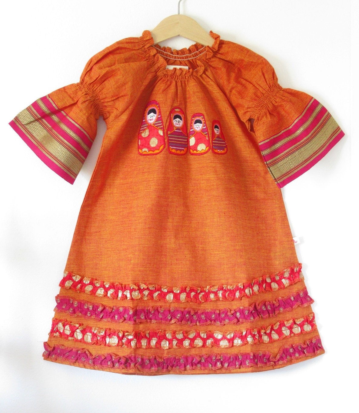 Boutique 'MATRYOSHKA' girls  tunic-2T 3T 4T girls 5 6-NEW Spring/summer- girls tunic dress