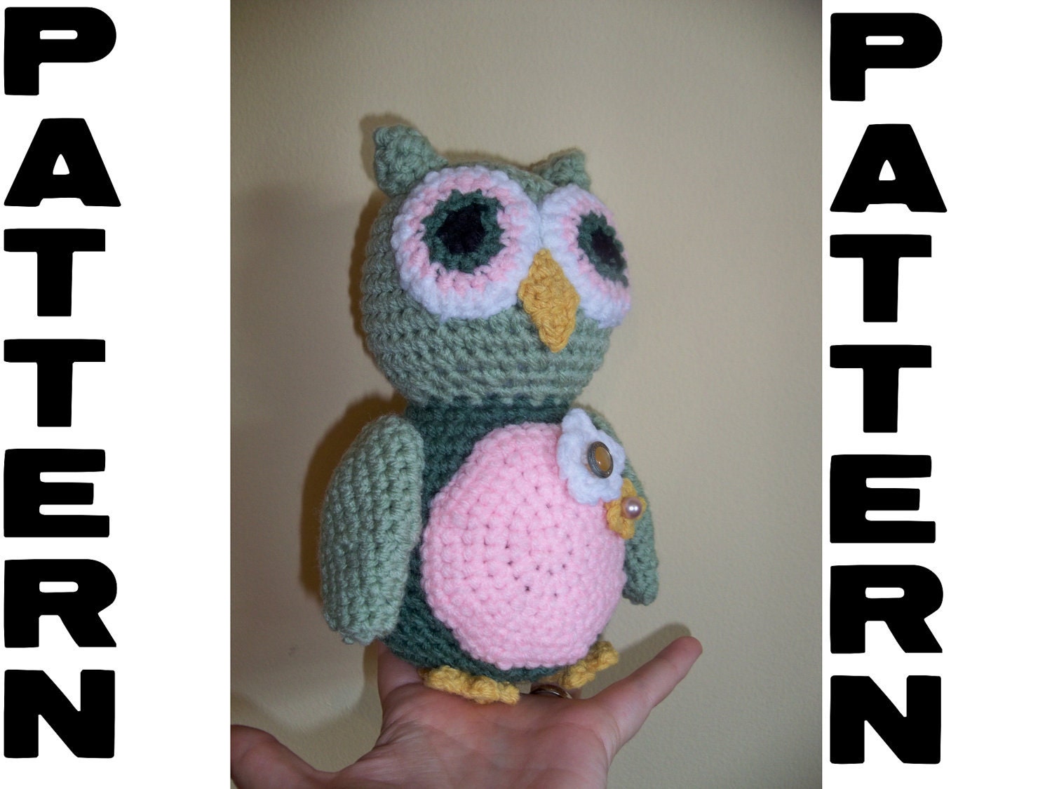 Items similar to Crochet Owl Pattern Amigurumi Stuffed Animal Childrens