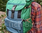 Mountain Master -- green and blue -- Made to order.