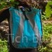 Transformer Backpack Tote -- grey and turquoise -- made to order.