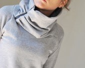Grey Sweatshirt SUN Women Sweater/ Gift for her / Women fashion