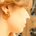 Earrings Fake Gauge Wooden Spiral Tribal Earrings - FG009 OW