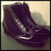 SALE Anna Sui Studded Wedged Boot / Hi-Top Sneaker Hybrid Creepers