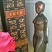 Vintage Art Deco Nude Figural Ashtray With Copper Finish