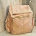 Distressed Brown Leather Vintage Large Backpack Steampunk