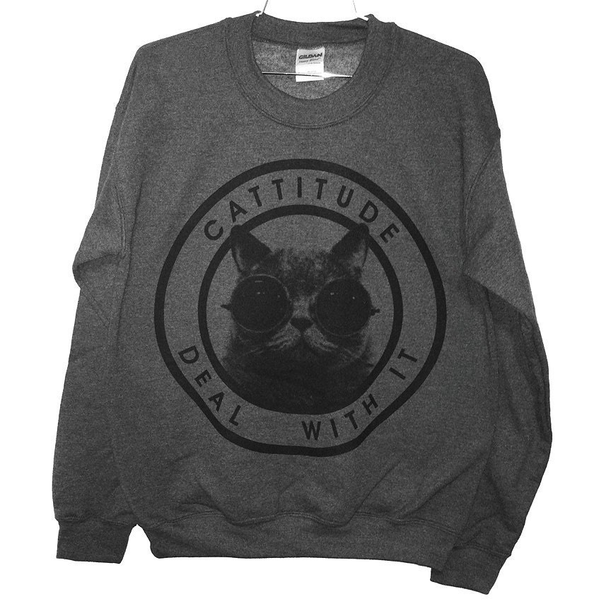 Cattitude Sweatshirt (Select Size)