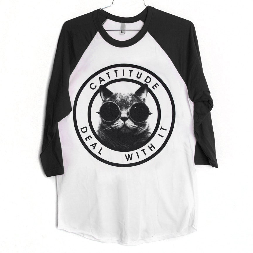 Cattitude Raglan (Select Size)