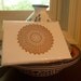 Exotic Lace: Moroccan Inspired Bronze.  Set of four hand embossed cards with lined envelopes.