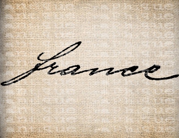 Antique France Fancy Word from Old Postcard by AntiqueGraphique