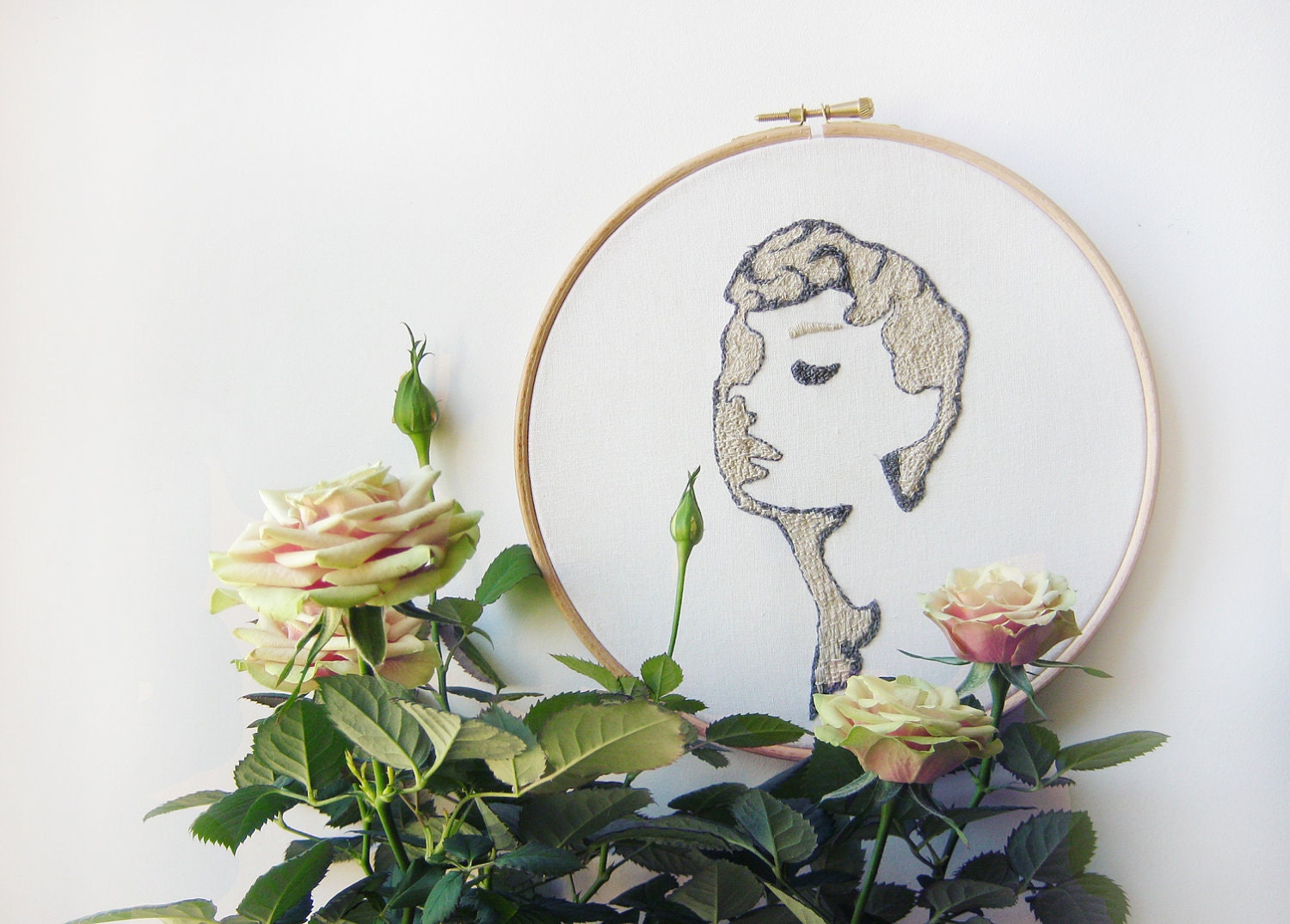 Embroidery with Audrey Hepburn