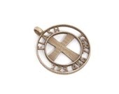 Pet ID Tag - Circle Cross Design