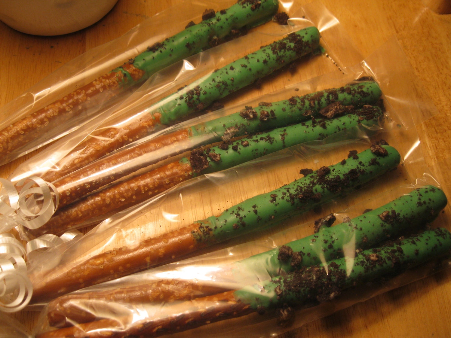 Chocolate Covered Pretzel (dipped in oreo pieces) Il_570xn