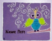 Hootie: Personalized Owl painting