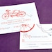 Tandem Bike theme - DIY Printable Weddings Invitation Set: Invitation & RSVP