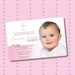 Baptism Invitation - DIY 4" x 6" Photo Card