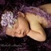 newborn photography prop- luxury light purple crocheted halo headband flower, baby shower, baby photo prop,toddler photodraphy,wedding,party