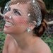Ivory Dotted Bridal Russian Netting Blusher Birdcage Veil
