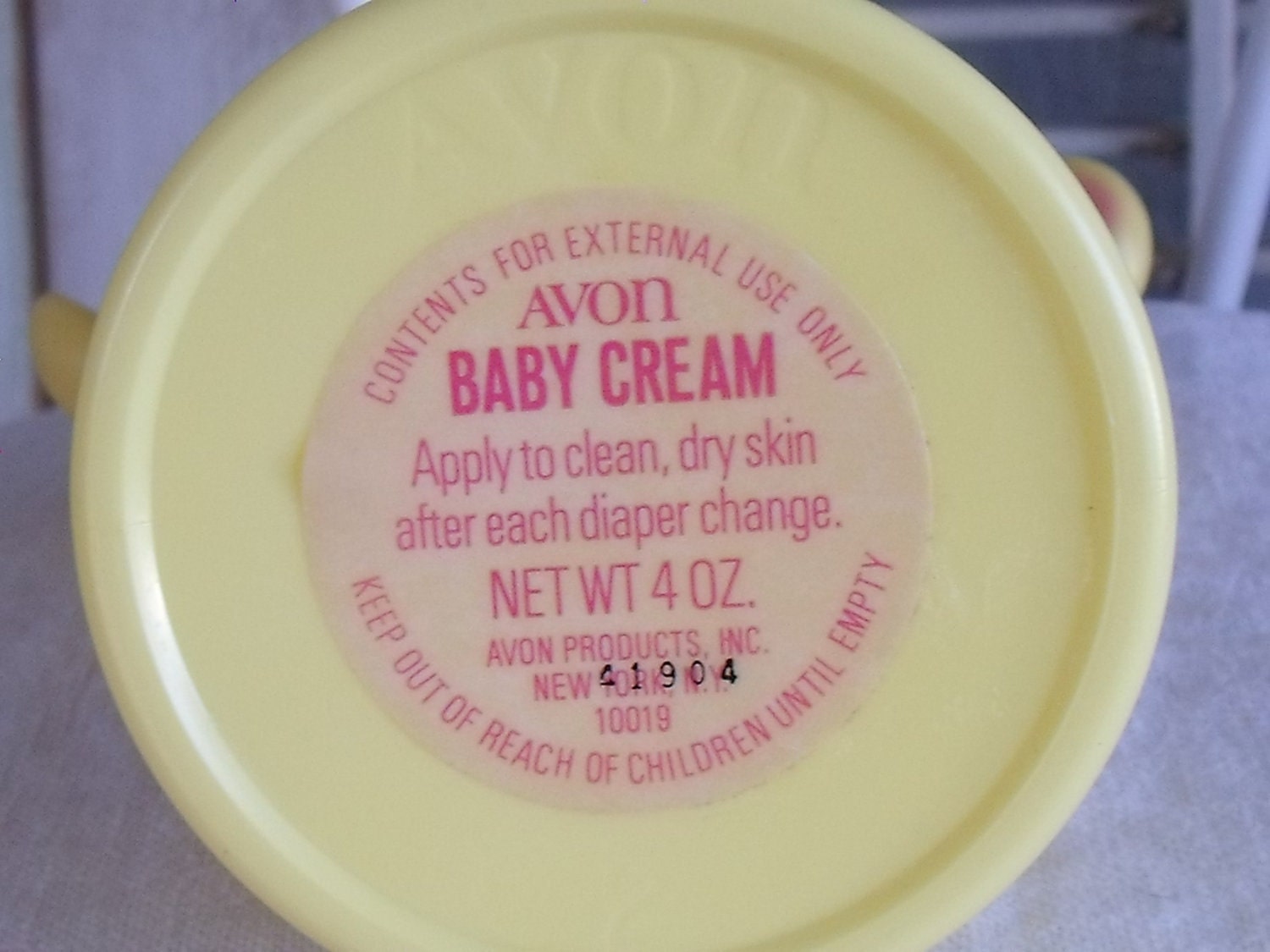 Vintage Avon Jack In The Box Baby Cream Jar - 1970's - Children - Nursery Decor - Avon Collector
