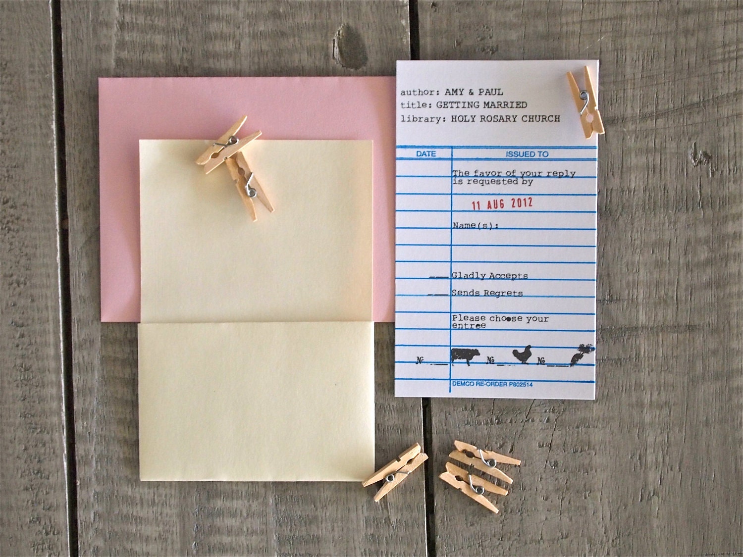 Chalkboard Calligraphy Wedding Invitation