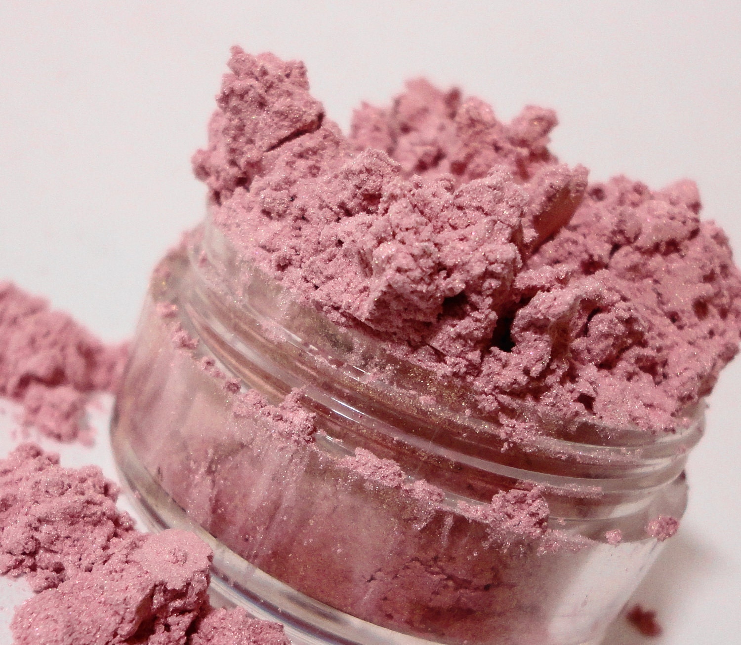 China Doll  Mineral Makeup Eye Shadow 10g Sifter Jar Pale Pink Eyeshadow