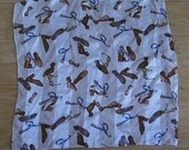 Vintage Scarf Shoes sunglasses accessories Print Retro look 20" SQ