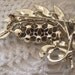 Vintage Brooch Pin LISNER marked. leaf design