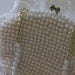 Vintage Beaded Handbag Purse Clutch Bridal white evening bag