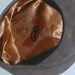 Vintage Hat  Cap Men's English driving / newsboy brown leather suede
