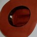 Vintage Cowboy Hat Country western orange coral  wool felt  USA made