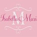 Name Wall Decal Baby Nursery Shabby Chic Heart Frame Personalized Vinyl Name and Initial Decal for Girl Baby Nursery 22Hx36W FS078