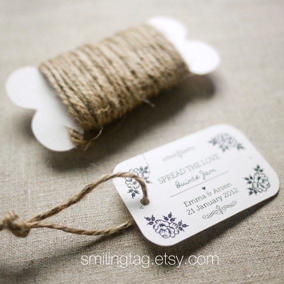 Rustic Hemp Twine Gift Tags Twine Tie Trim String by SmilingTag