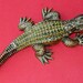 GATOR COLLECTORS Large Bejeweled (Swarovski crystals) Alligator Trinket Box by The Royal Gem Collection