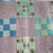 SALE 22.00 Antique Pastels Baptist Fan Quilt