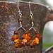 Baltic Amber Chips and sterling silver earrings