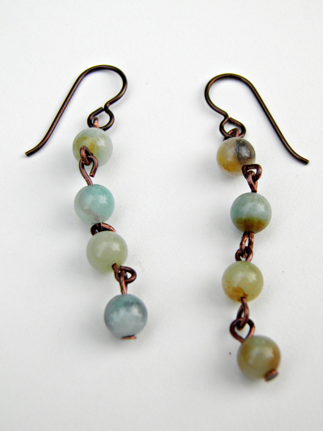 Amazonite Earrings Dangle Amazonite Drops Nickel Free Niobium Amazonite Dangle Earrings Gemstone Jewelry