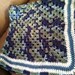 Baby Boy's Blanket and Hat - blues and green