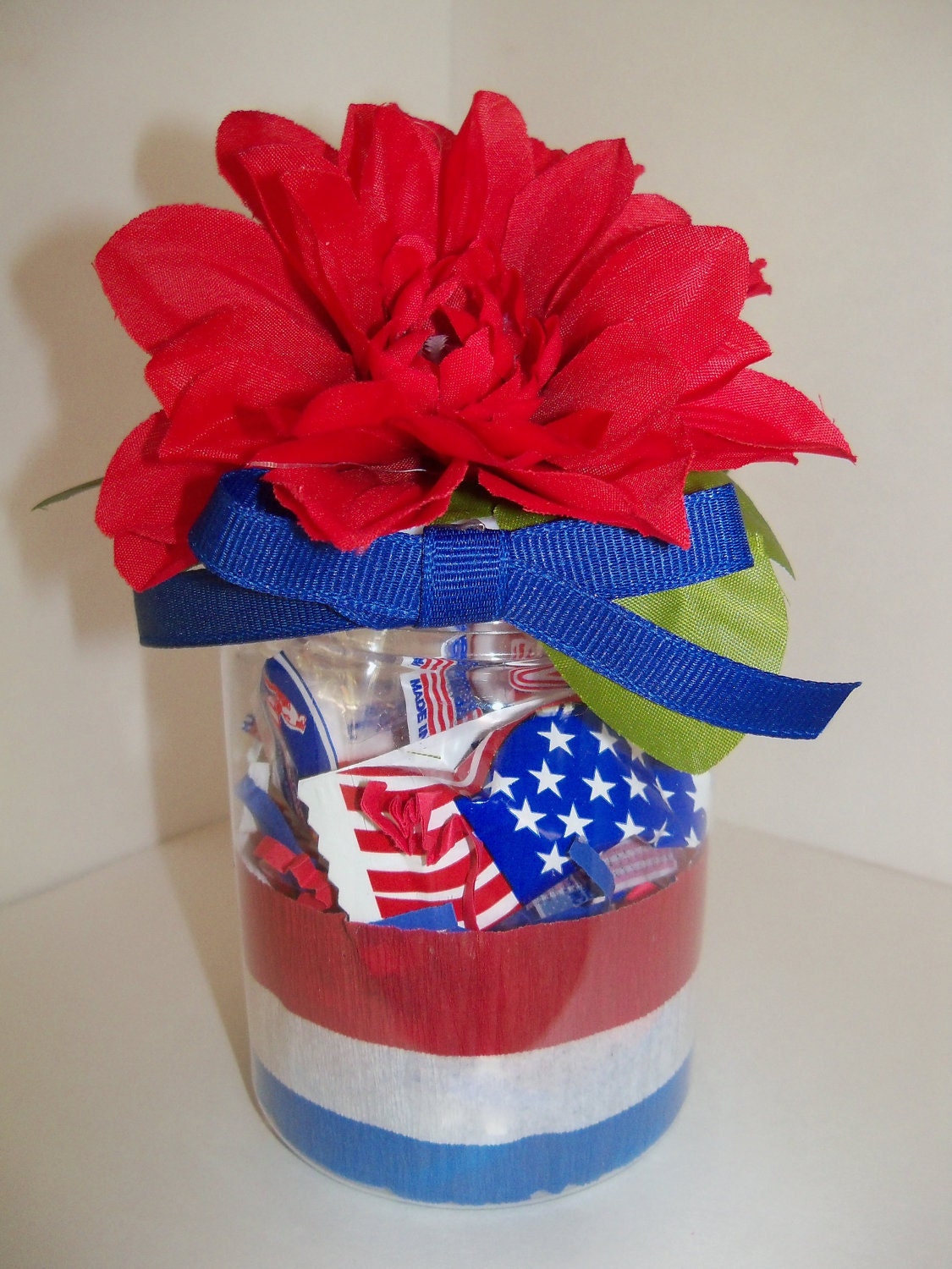 Fourth of July Party, BBQ, Summer Picnic party favor or table decoration