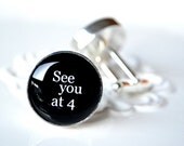 see you at 4 cufflinks - gift for the groom on your wedding day