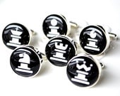 Chess Game Piece Cufflinks - Choose your own set - gifts for Father, Husband, Boss, Holiday Gift