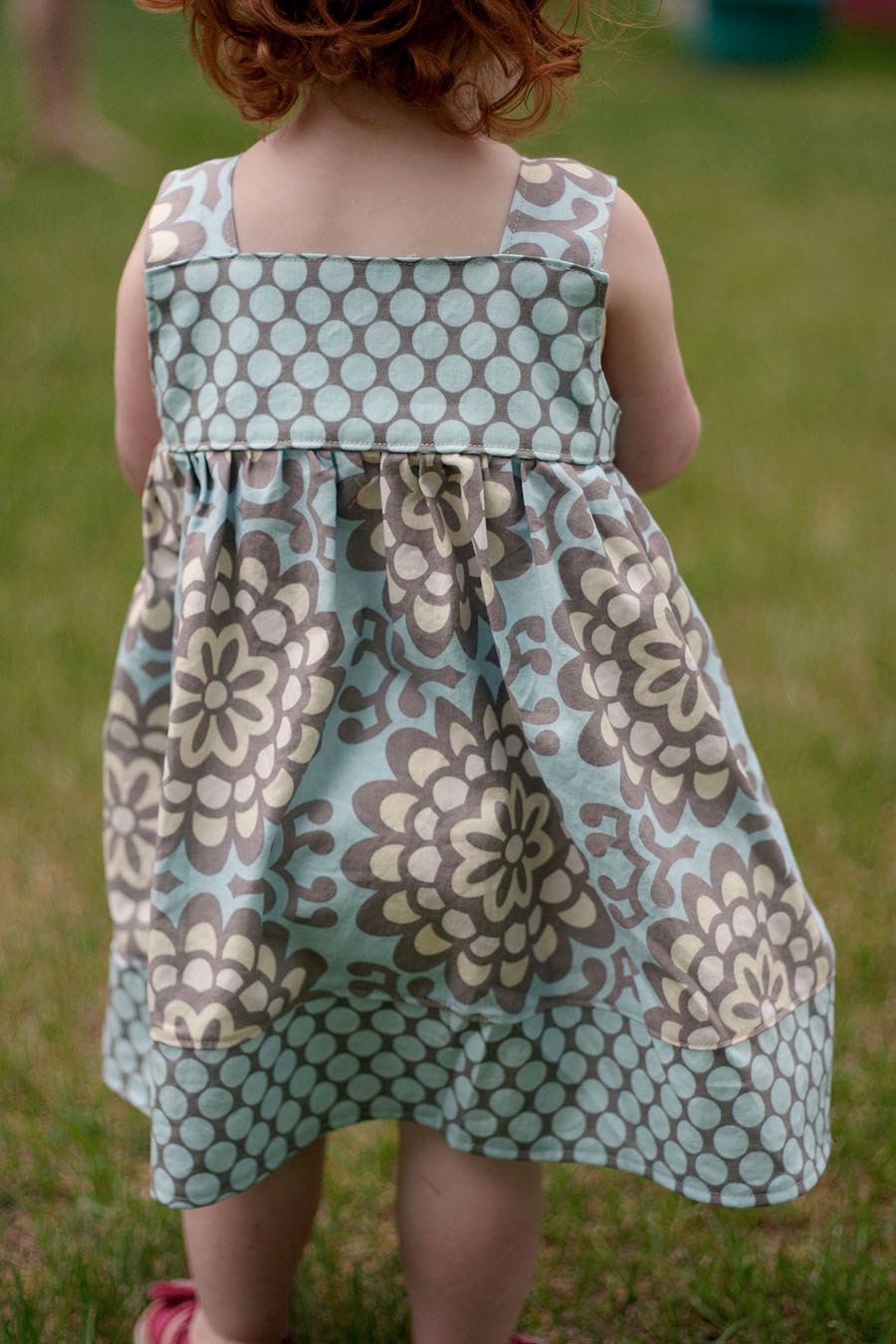Apron Knot Dress Sewing PDF Pattern Sizes 3m - Girls 8 INSTANT DOWNLOAD