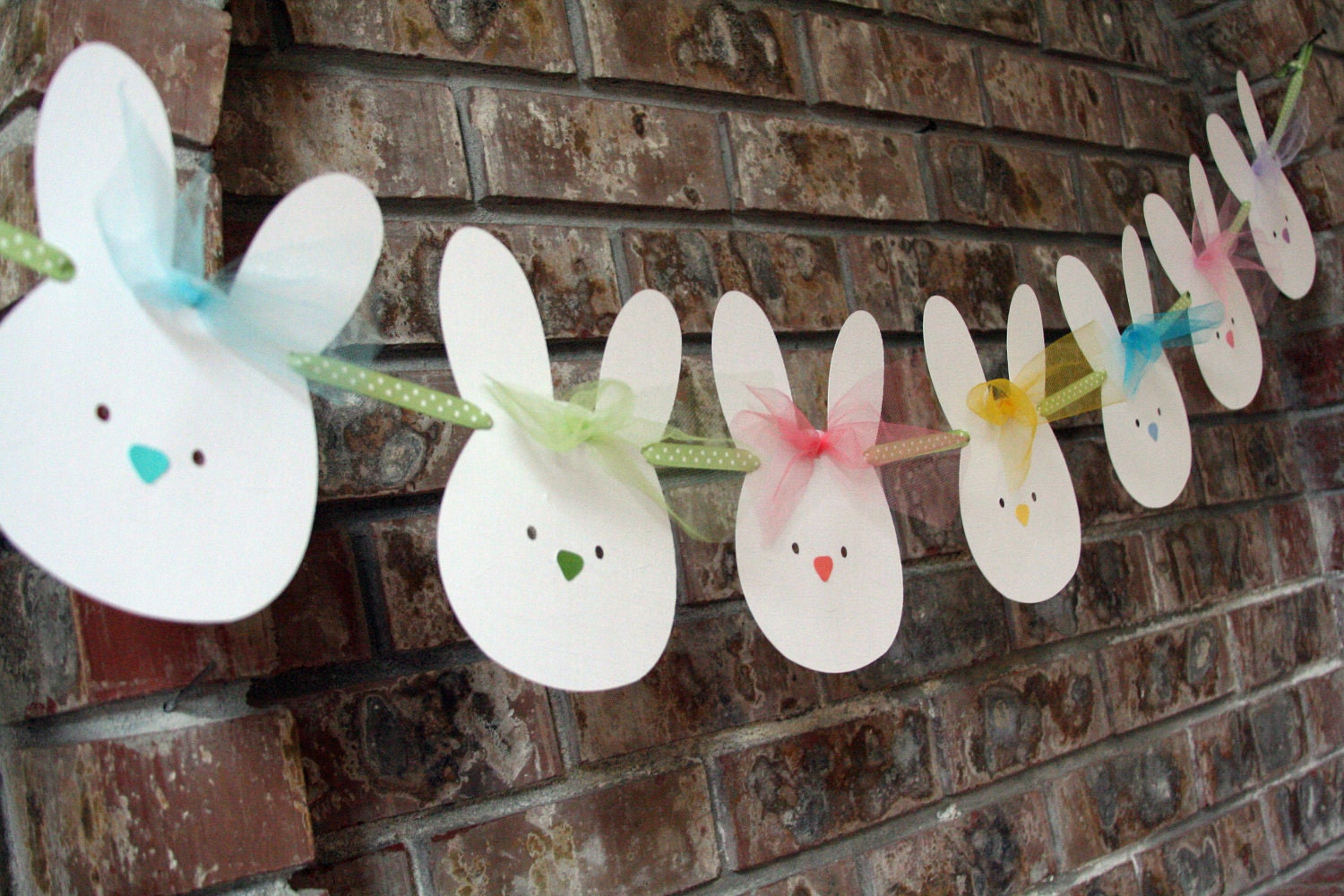 Easter Bunny Banner, Easter Garland, Nursery Room Decor Bunny Banner, Bunny Garland, Baby's Room Decor - AveryleeDesigns