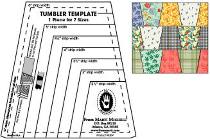 Tumbler Template Ruler from Marti Michell by LittleShopOStitches