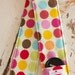 Camera Strap Cover- lens cap pocket and padding included- Spunky Colorful Dots