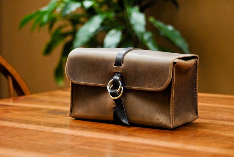 Horween Chromexcel leather Dopp kit