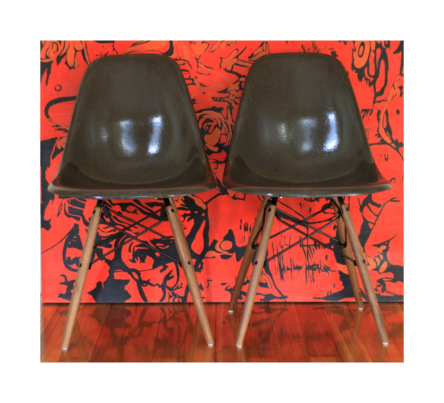 Herman Miller Eames Chairs - Charcoal Gray
